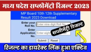 Mp Board Supplementary Result 2023 Direct Link